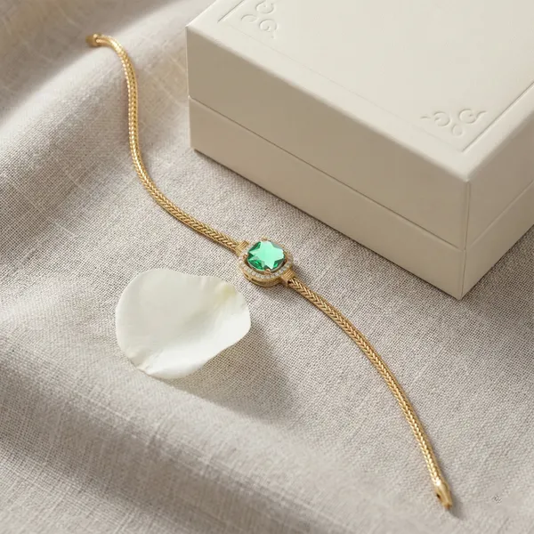 Antique_Gold_Plated_Green_Stone_Necklace_Set_With_Earrings