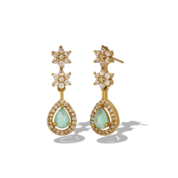 Gold_Micro_Plated_Aqua_Zircon_American_Diamond_Necklace_Set