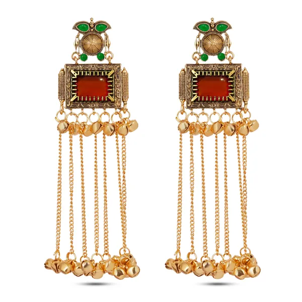 Gold_Toned_Kundan_Stone_Embellished_Tassel_Earrings_For_Women