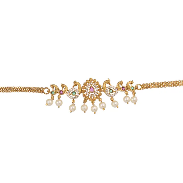 Gold_Plated_Floral_Kundan_Pearl_Drop_Choker_Necklace_For_Women