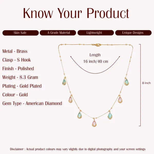 Gold_Plated_Teardrop_Stone_Necklace_For_Women