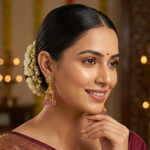Gold_Plated_Brass_Jhumka_Earrings_With_Zirconia_Stones