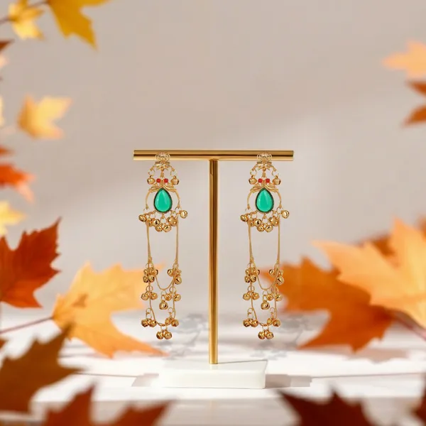 Gold_Tone_Kashmiri_Earrings_Teardrop_Kundan_Design