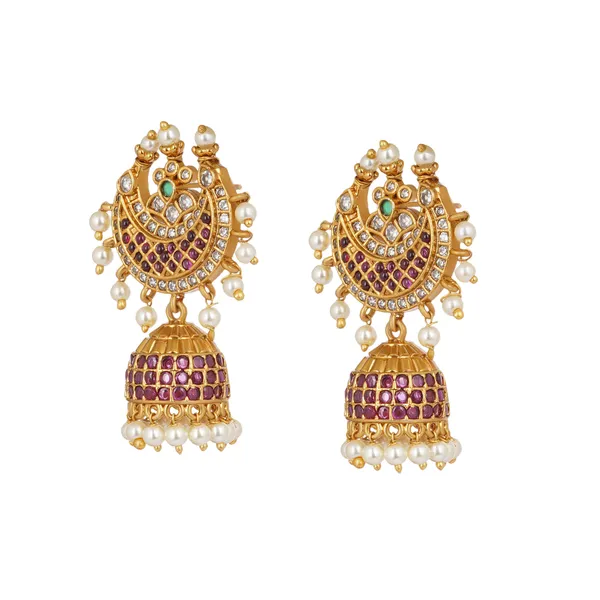 Gold_Tone_Ruby_Studded_Chandbali_Jhumka_Earrings_For_Women