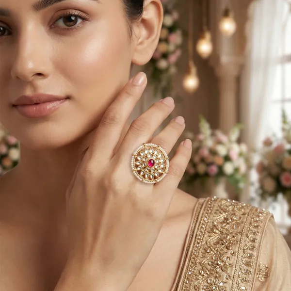 Gold_Plated_Kundan_Ruby_Ring_For_Women