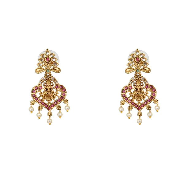 Temple_Jewellery_Long_Haar_Necklace_Set_With_Earrings_Lakshmi_Coin_Design_Traditional_Bridal_Wedding_Jewellery_Set