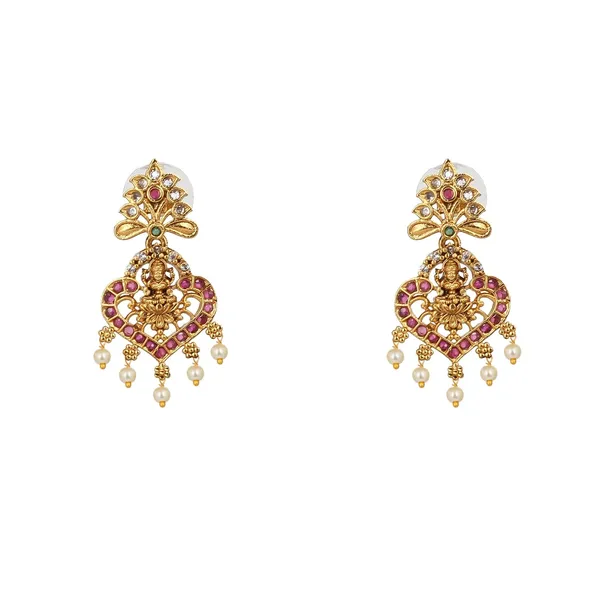 Temple_Jewellery_Long_Haar_Necklace_Set_With_Maang_Tikka_Earrings_Lakshmi_Coin_Design_Traditional_Bridal_Wedding_Jewellery_Set_For_Women
