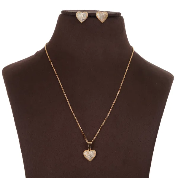 Gold_Plated_Zircon_Heart_Necklace_Bracelet_Earrings_Jewellery_Set