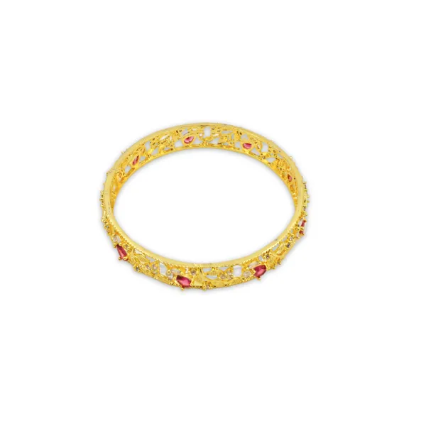 Gold_Plated_Ruby_White_Stone_Embellished_Bangles_For_Women