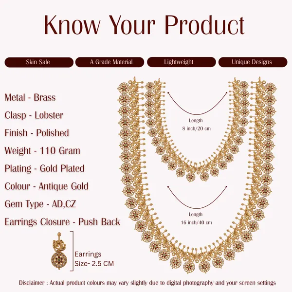 Antique_Gold_Brass_Ad_Cz_Necklace_Set_With_Earrings_For_Women