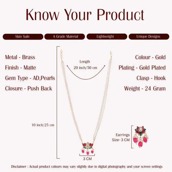Gold_Plated_Pearl_Necklace_Set_With_Multicolor_Stone_Pendant