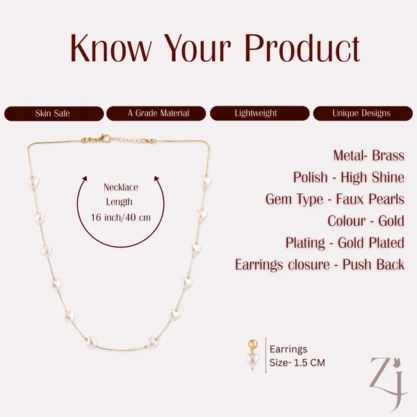 Gold_Chain_White_Pearl_Necklace_And_Earrings_Set_For_Women