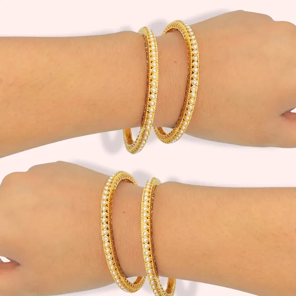 Gold_Plated_Stone_Studded_Bangles_Set_For_Women