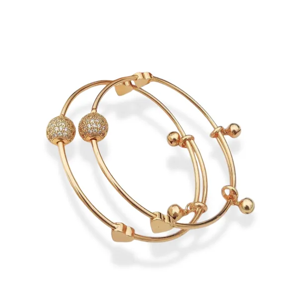 Gold_Plated_Adjustable_Charm_Bangles_Set_Of_2