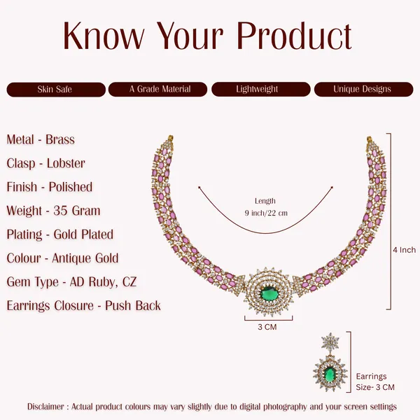 Green_Stone_American_Diamond_Necklace_Set_With_Earrings