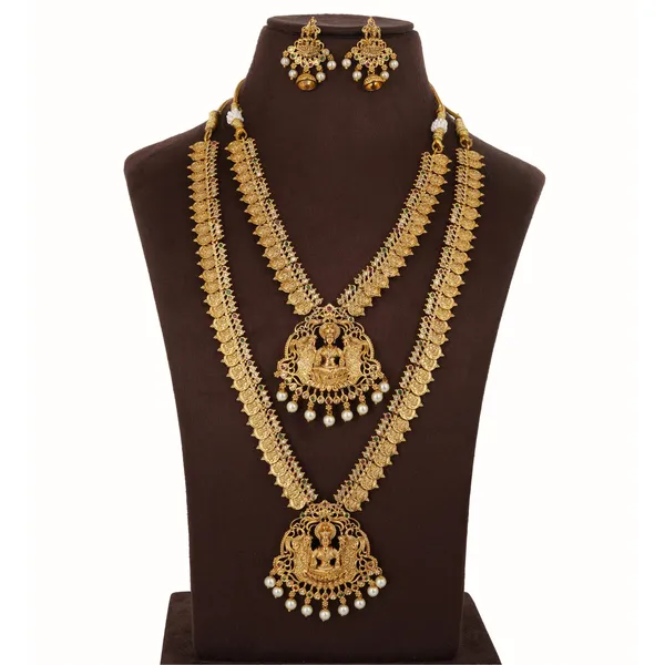 Gold_Plated_Temple_Jewellery_Necklace_Set_With_Lakshmi_Pendant