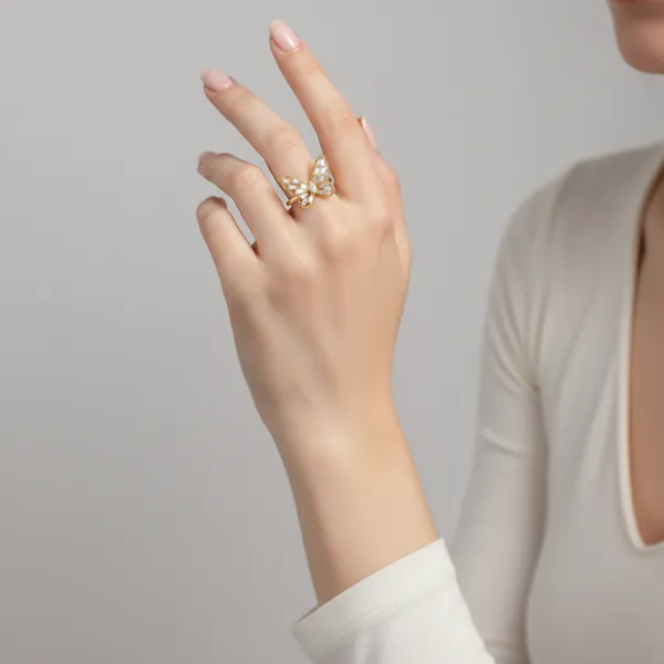 Gold_Tone_Butterfly_Crystal_Stone_Adjustable_Ring_For_Women