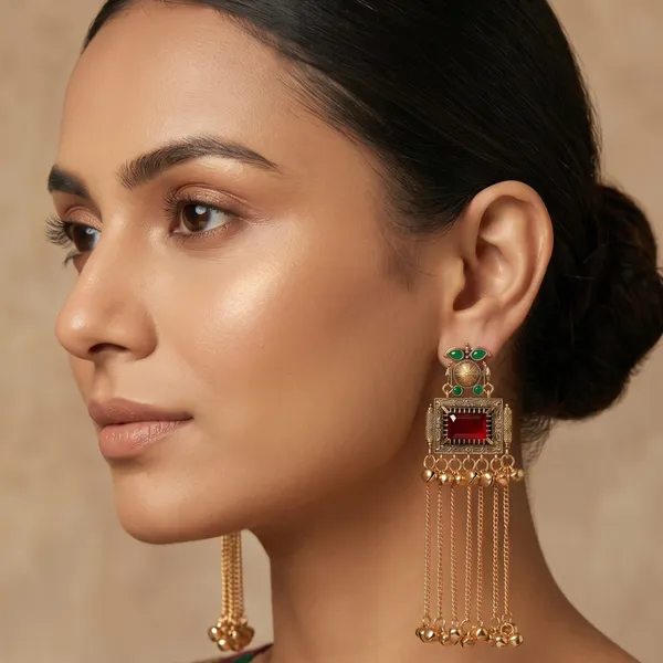 Gold_Toned_Kundan_Stone_Embellished_Tassel_Earrings_For_Women