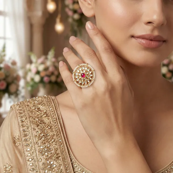 Gold_Plated_Kundan_Ruby_Ring_For_Women