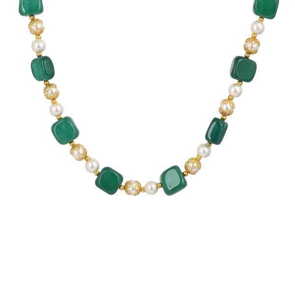 Green_Stone_Pearl_Gold_Chain_Necklace_For_Women