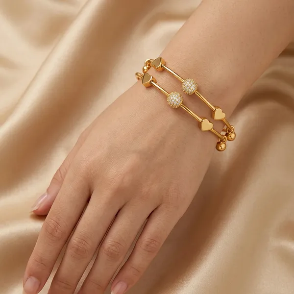 Gold_Plated_Adjustable_Heart_Charm_Bangles_Set_Of_2