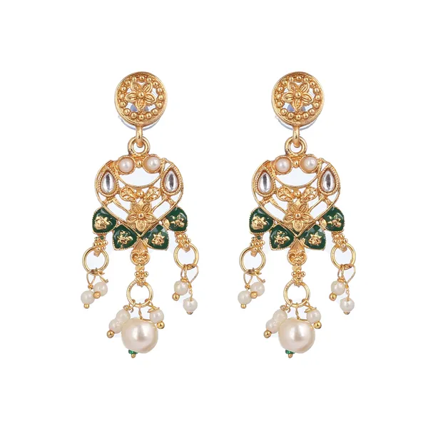 Kundan_Meenakari_Choker_Necklace_set_With_Earrings_Gold_Plated