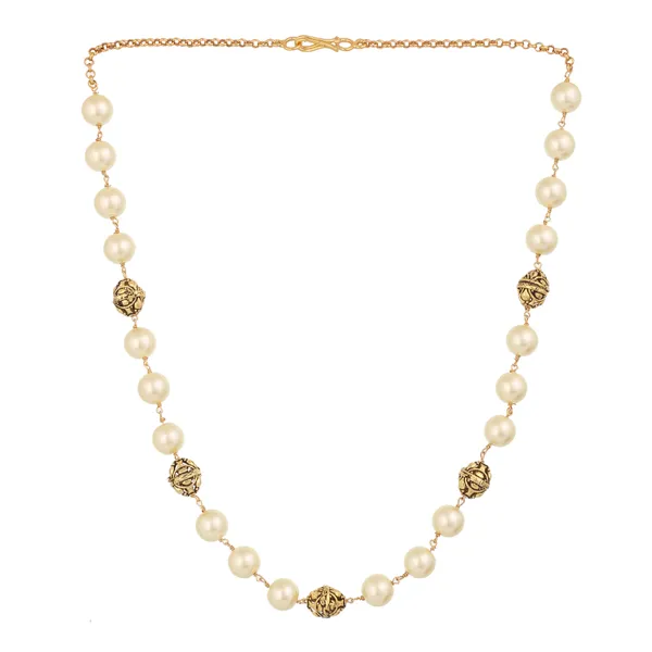 Gold_Tone_Pearl_Beaded_Necklace_With_Decorative_Accents_For_Women