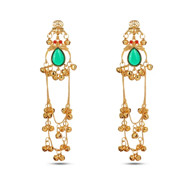 Gold_Tone_Kashmiri_Earrings_Teardrop_Kundan_Design