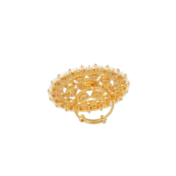 Gold_Plated_Brass_Kundan_Pearl_Adjustable_Ring_For_Women