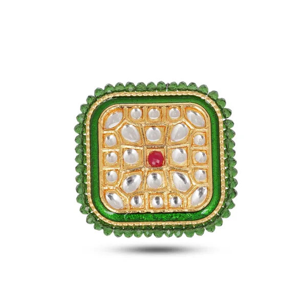 Gold_Plated_Brass_Kundan_Beaded_Ring_For_Women
