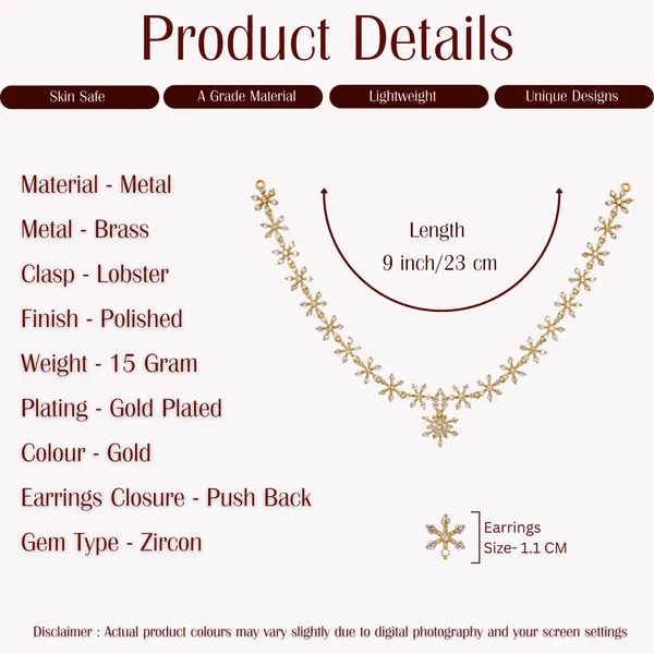 Gold_Floral_Crystal_Necklace_And_Earring_Set_For_Women