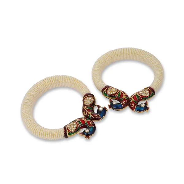 Multicolor_Pearl_Beaded_Peacock_Meenakari_Hoop_Earrings_For_Women