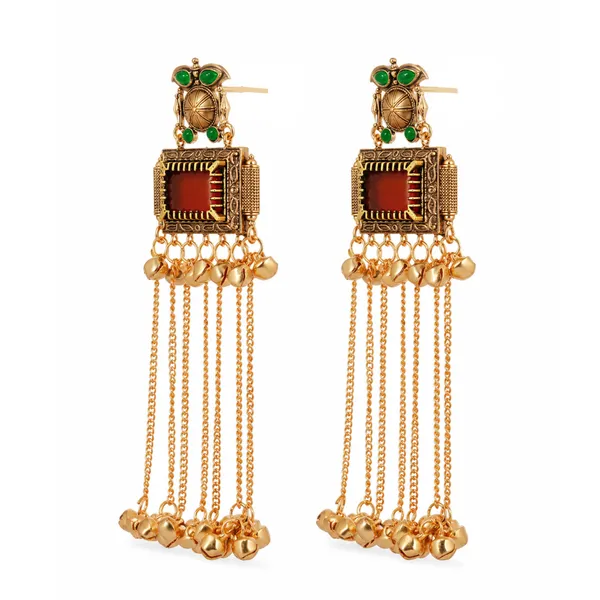 Gold_Toned_Kundan_Stone_Embellished_Tassel_Earrings_For_Women