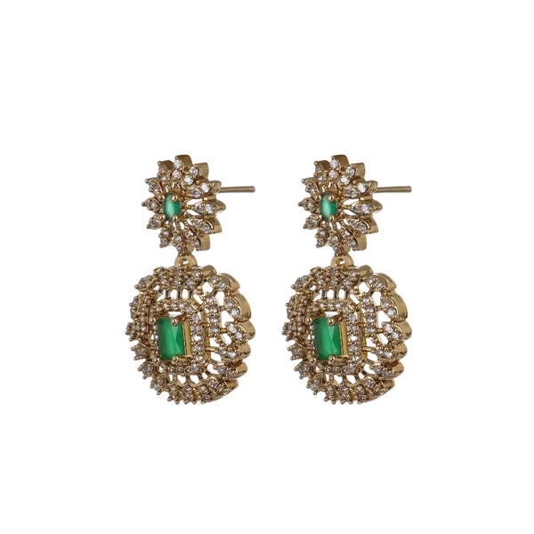Gold_Plated_Green_Stone_Necklace_Earring_Set_For_Women