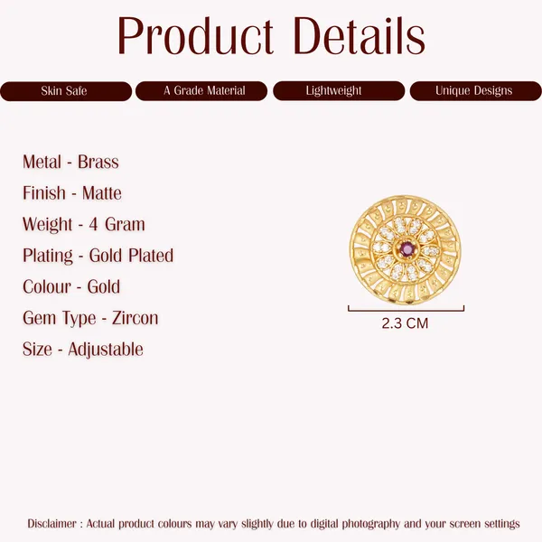 Gold_Plated_Brass_Zircon_Studded_Adjustable_Floral_Ring_For_Women