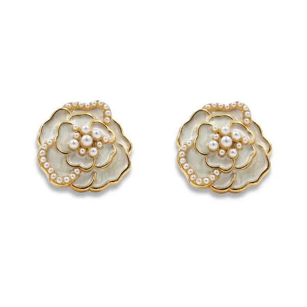 Gold_Pearl_Embellished_Stud_Earrings_For_Women