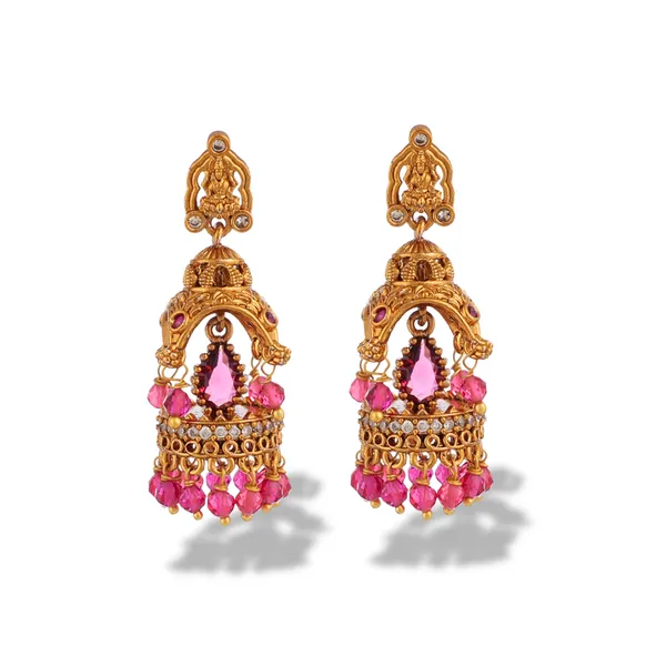 Antique_Gold_Brass_Micro_Gold_Plated_Jhumka_Earrings_For_Women