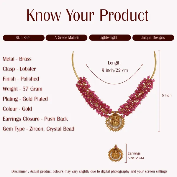 Gold_Plated_Lakshmi_Motif_Stud_Earrings_With_Crystals