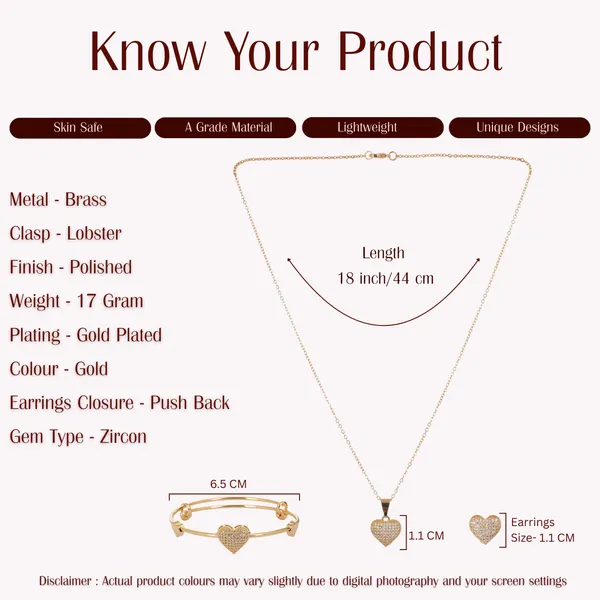 Gold_Plated_Zircon_Heart_Necklace_Bracelet_Earrings_Jewellery_Set