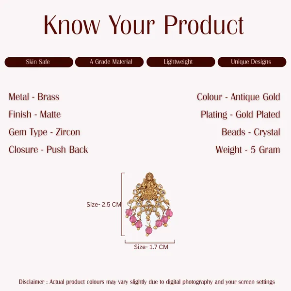 Gold_Pink_Stone_Lakshmi_Deity_Chandbali_Earrings_For_Women