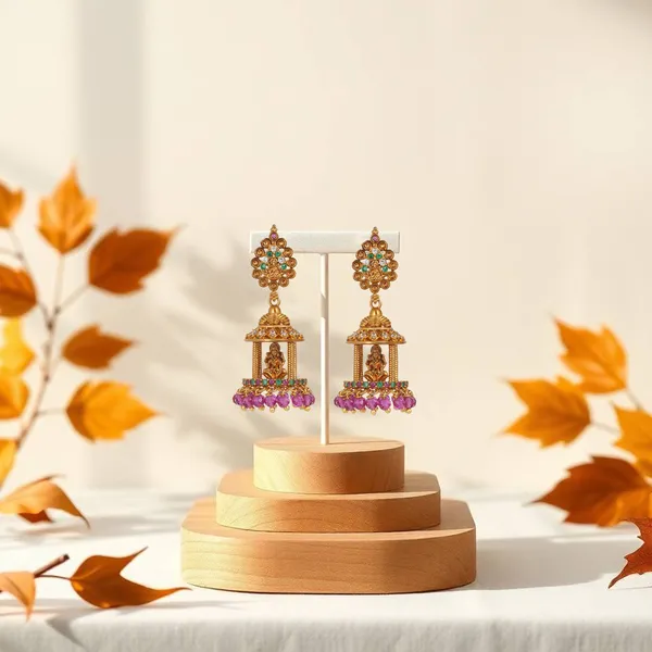 Gold_Plated_Brass_Jhumka_Earrings_With_Zirconia_Stones