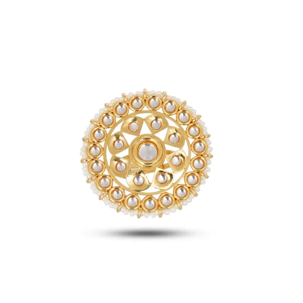 Gold_Plated_Kundan_Pearl_Adjustable_Ring_For_Women