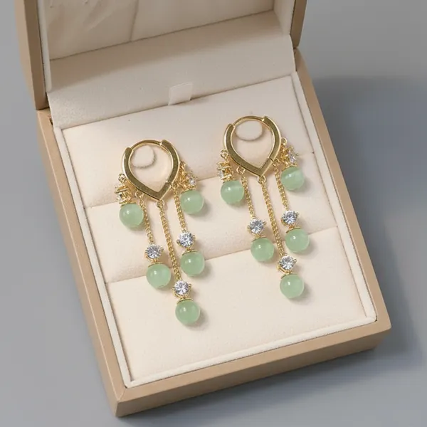 Gold_Plated_Green_Stone_Crystal_Chandelier_Hoop_Earrings_For_Women