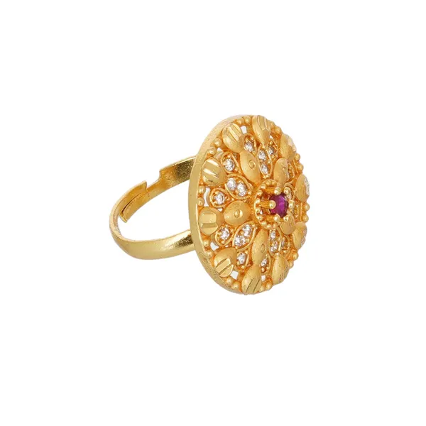 Gold_Plated_Brass_Zircon_Adjustable_Finger_Ring_For_Women