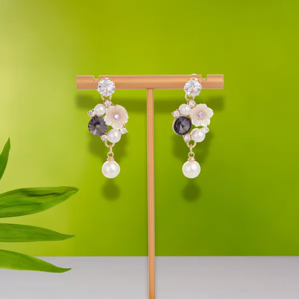 Yellow_Gold_Pearl_Crystal_Ad_Drop_Earrings_For_Women