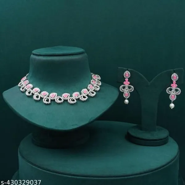 Pink_And_White_Alloy_Premium_Necklace_Set_For_Women