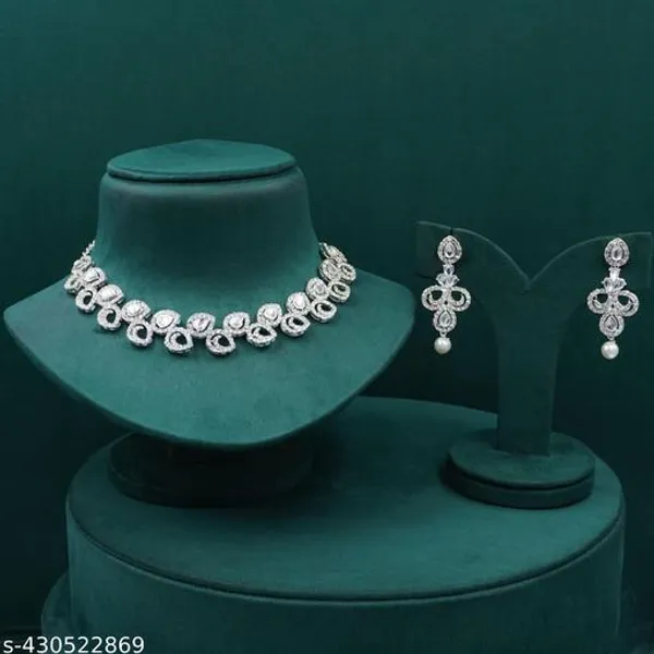 White_Brass_And_Stones_Premium_Necklace_Set_For_Women