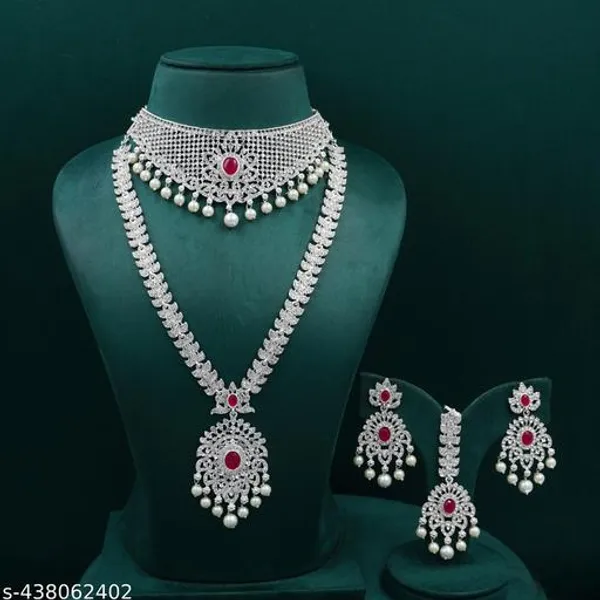 White_Alloy_And_Artificial_Stones_Premium_Artificial_Necklace_Set_For_Women