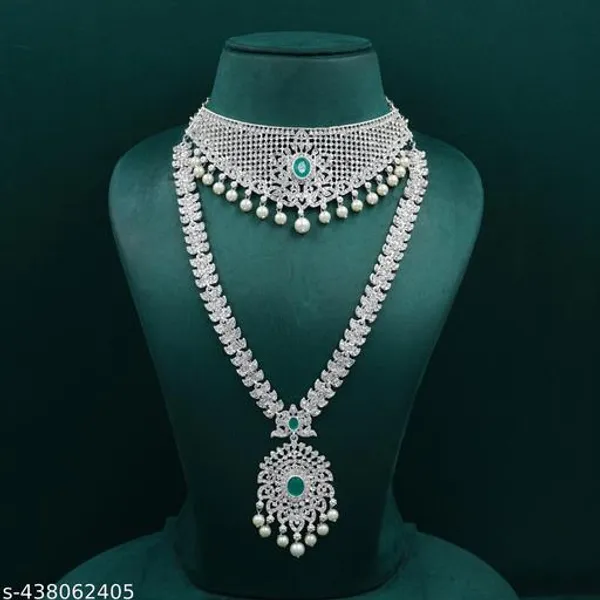 White_Alloy_Premium_Artificial_Necklace_Set_For_Women