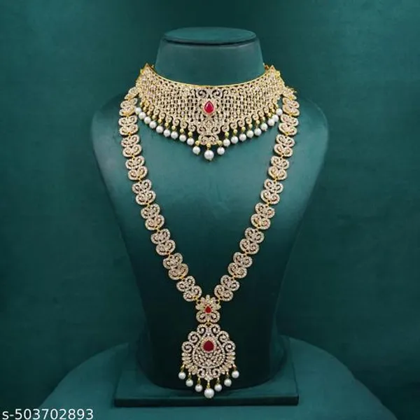 Golden_And_White_Mixed_Alloy_Premium_Jewellery_Combo_Set_For_Women